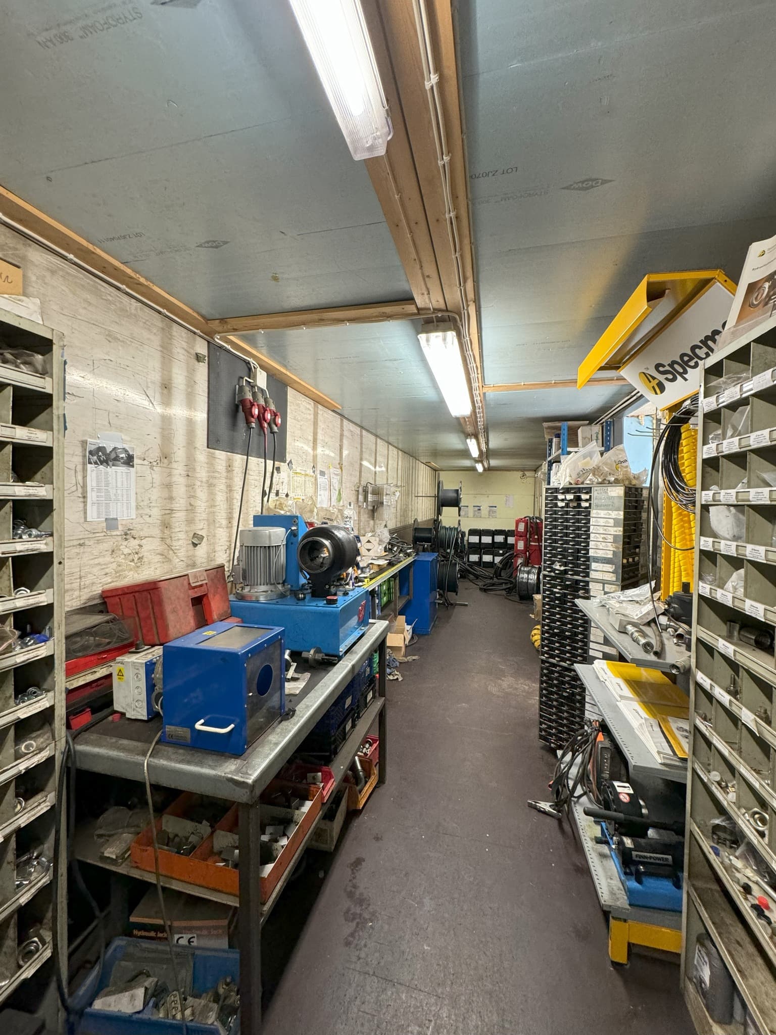 Työpajan sisätilat